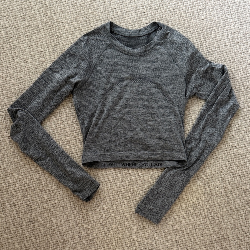 lululemon athletica Gray Long Sleeve Top